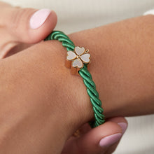 Load image into Gallery viewer, Four Leaf Clover Cord Bracelet