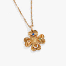 Load image into Gallery viewer, Lucky Four Leaf Clover Adjustable Necklace
