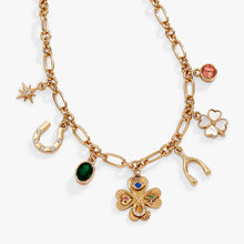 Load image into Gallery viewer, Lucky Four Leaf Clover Charm Necklace
