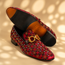 Load image into Gallery viewer, The Vicino Shoe Burgundy Bit Dress Loafer Limited Edition Men Shoe