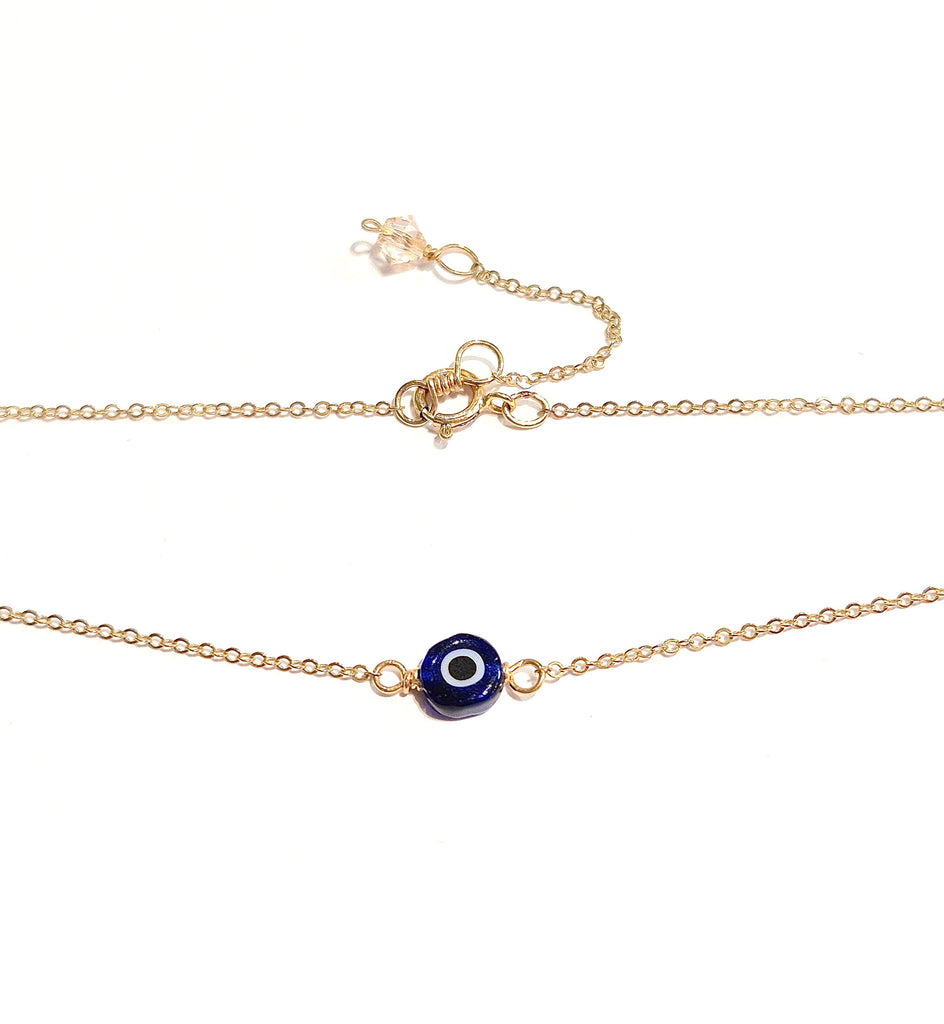 Evil Eye necklace, evil eye choker necklace