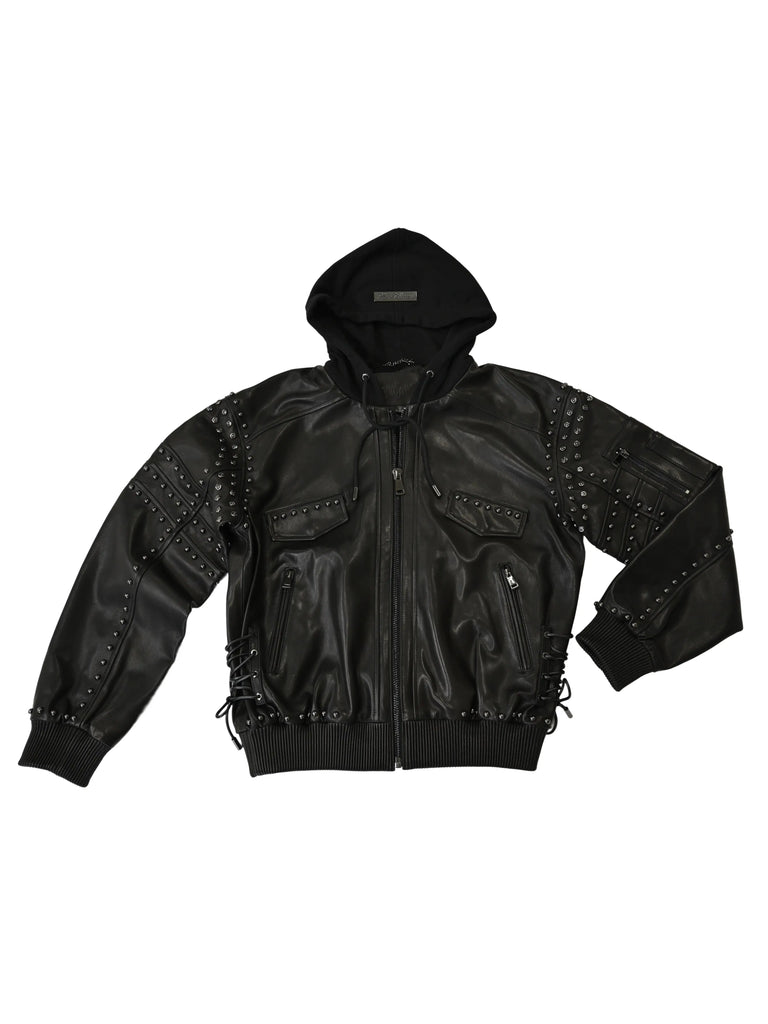 Leather Bomber Jacket