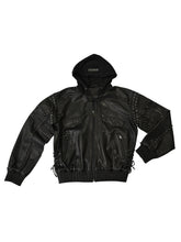 Load image into Gallery viewer, Leather Bomber Jacket