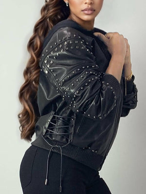 Leather Bomber Jacket
