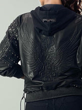 Load image into Gallery viewer, Leather Bomber Jacket