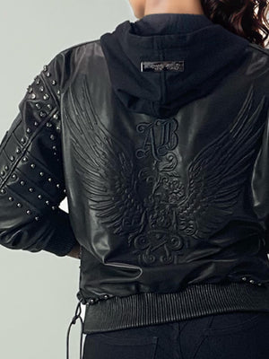 Leather Bomber Jacket