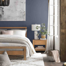 Load image into Gallery viewer, FarmHouse Traditional Rustic Acacia 1 Drawer Nightstand
