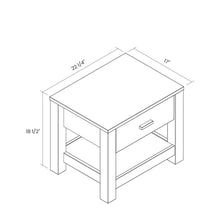 Load image into Gallery viewer, FarmHouse Traditional Rustic Acacia 1 Drawer Nightstand
