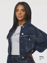 Load image into Gallery viewer, Denim Chain Link Jacket