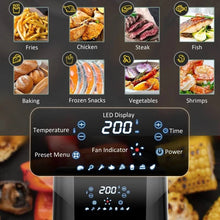 Load image into Gallery viewer, Silver/Black Multi-Function 4 in 1 Oven Air Fryer 4.7 QT