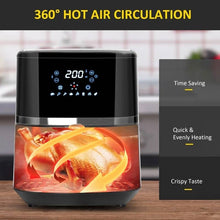 Load image into Gallery viewer, Silver/Black Multi-Function 4 in 1 Oven Air Fryer 4.7 QT