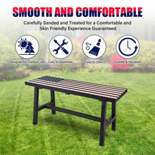 Load image into Gallery viewer, Outdoor Patio Backyard Garden Bench with American Flag Design