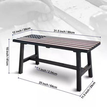 Load image into Gallery viewer, Outdoor Patio Backyard Garden Bench with American Flag Design