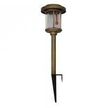 Load image into Gallery viewer, 4 Pack - Gold Outdoor Solar LED Light Set - Weather-Resistant Path Yard Lighting