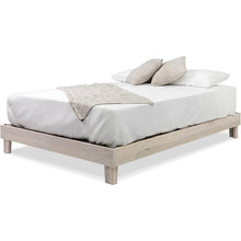Load image into Gallery viewer, Full size Solid Wood Heavy Duty Platform Bed Frame in Off-White - Made In USA