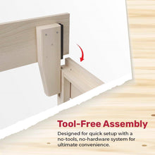 Load image into Gallery viewer, Twin size Solid Wood Heavy Duty Platform Bed Frame in Off-White - Made In USA