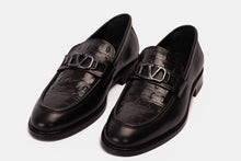 Load image into Gallery viewer, Amsterdam Black Bit Loafer Men Shoe