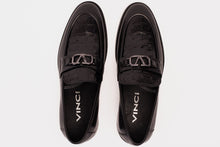 Load image into Gallery viewer, Amsterdam Black Bit Loafer Men Shoe