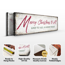Load image into Gallery viewer, Merry Christmas To All And Goodnight Sign III