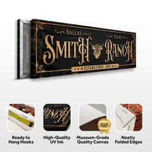 Load image into Gallery viewer, Personalized Cattle Ranch Sign