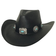 Load image into Gallery viewer, Bullhide A Night to Shine - Shantung Panama Straw Cowgirl Hat