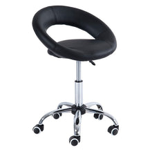 Load image into Gallery viewer, Black Saddle Adjustable Hydraulic Rolling Swivel Massage Salon Stool Chair