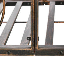 Load image into Gallery viewer, Outdoor Vintage Bronze Arch 6-ft Garden Bridge with Side-Rails