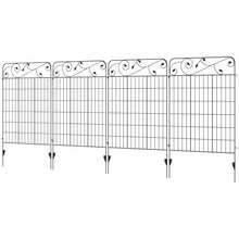 Load image into Gallery viewer, 4 Pack Steel Foldable Fence Trellis Panel Animal Barrier