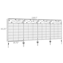 Load image into Gallery viewer, 4 Pack Steel Foldable Fence Trellis Panel Animal Barrier