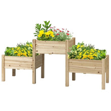 Load image into Gallery viewer, FarmHouse 3 Wooden Elevated Planter Raised Garden Beds