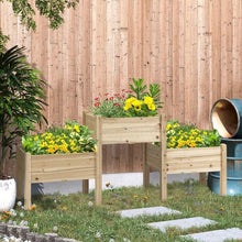 Load image into Gallery viewer, FarmHouse 3 Wooden Elevated Planter Raised Garden Beds