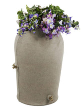 Load image into Gallery viewer, Grey SandStone 50-Gallon Plastic Urn Rain Barrel with Planter Top