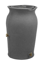 Load image into Gallery viewer, Dark Grey Granite 50-Gallon Plastic Urn Rain Barrel with Planter Top