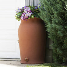 Load image into Gallery viewer, Terra Cotta 50-Gallon Plastic Urn Rain Barrel with Planter Top