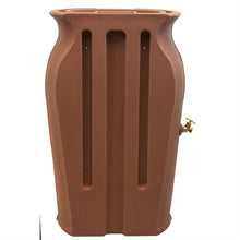 Load image into Gallery viewer, Terra Cotta 50-Gallon Plastic Urn Rain Barrel with Planter Top