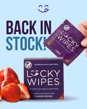 Load image into Gallery viewer, Strawberries and Cream Flavored Men's Wipes