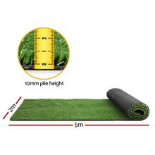 Load image into Gallery viewer, Prime Turf Artificial Grass 2mx5m 10mm Synthetic Fake Lawn Turf Plant Plastic Olive