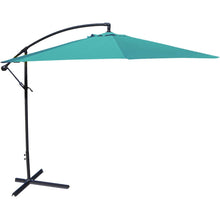Load image into Gallery viewer, 10-Ft Offset Cantilever Patio Umbrella with Aruba Teal Canopy