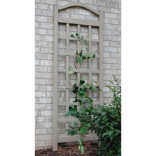 Load image into Gallery viewer, 76-inch Tall Mocha Tan Brown Vinyl Garden Trellis