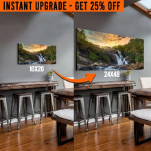 Load image into Gallery viewer, Upgrade Your 20x10 Inches 'Sunset Nature Wilderness' Canvas To 48x24 Inches