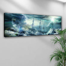 Load image into Gallery viewer, Pirate Ship In A Bottle Canvas Wall Art