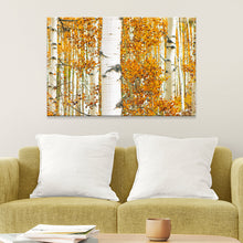 Load image into Gallery viewer, Autumn Tree Barks Canvas Wall Art