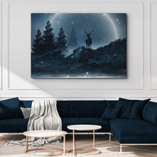 Load image into Gallery viewer, Midnight Deer Canvas Wall Art
