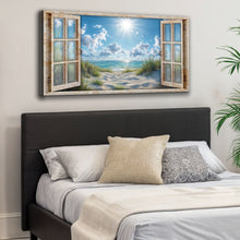 Load image into Gallery viewer, Morning Beach Window Scenery Wall Art