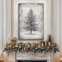 Load image into Gallery viewer, Vintage Christmas Tree Wall Art IX