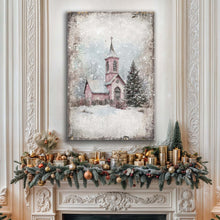 Load image into Gallery viewer, Vintage Church Christmas Wall Art