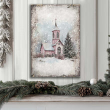 Load image into Gallery viewer, Vintage Church Christmas Wall Art