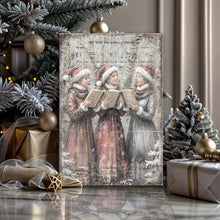 Load image into Gallery viewer, Vintage Christmas Carolers Wall Art