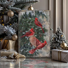 Load image into Gallery viewer, Vintage Cardinal Christmas Wall Art II