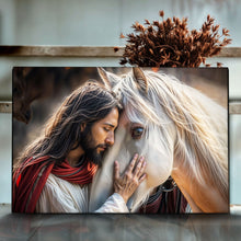 Load image into Gallery viewer, Jesus And Horse Faith Wall Art